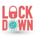 Coronavirus lock down word