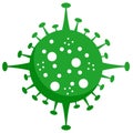 Coronavirus logo green design