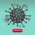 Coronavirus Molecule Vector Art