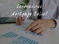 Coronavirus Mortgage Relief inscription on the page