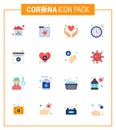 Coronavirus 2019-nCoV Covid-19 Prevention icon set services, medical, hands, timer, seconds