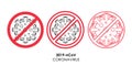 Coronavirus 2019-nCoV icon vector illustration Royalty Free Stock Photo