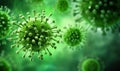 Coronavirus outbreak microscopic view of dangerous virus