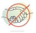 Coronavirus Pandemic - Avoid Close Contact - Icon
