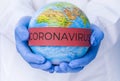 Coronavirus pandemic. COVID-19 global warning. Royalty Free Stock Photo