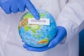 Coronavirus pandemic. COVID-19 global warning. Royalty Free Stock Photo