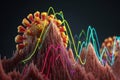 Coronavirus Pandemic Data Trends: Visualizing COVID-19 Impact in Analytics. Royalty Free Stock Photo