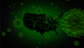 Coronavirus - pandemic hits the USA - 3D rendered illustration
