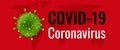 Coronavirus Poster With Red Background