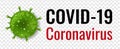 Coronavirus Poster With Transparent Background