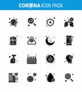 Coronavirus Precaution Tips icon for healthcare guidelines presentation 16 Solid Glyph Black icon pack such as health, lung,