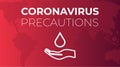 Coronavirus Precautions Wash Hands Illustration