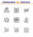 Coronavirus Prevention 25 icon Set Blue. life, coronavirus, safe, virus, medical