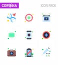 Coronavirus Prevention 25 icon Set Blue. medical, medical, virus, mask, schudule