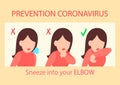 Coronavirus Prevention Information Poster