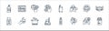 Coronavirus prevention line icons. linear set. quality vector line set such as trash bin, coronavirus, clean, vitamins, mouth, do
