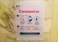 Coronavirus prevention sign in french