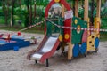 Coronavirus protection measures - closed playground to avoid virus spread