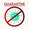 Coronavirus quarantine poster