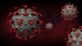 Coronavirus red Royalty Free Stock Photo