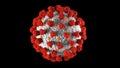 Illustration of a coronavirus Royalty Free Stock Photo