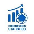 Coronavirus Rise Statistics Icon Isolated