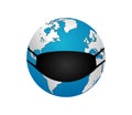 Coronavirus safety mask. Outbreak of Covid-19 around the world. Vector illustration Royalty Free Stock Photo