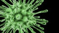 Coronavirus SARS-CoV-2 Wuhan. Viruses under microscope.nCoV respiratory virus, SARS, MERS, COVID 19. Bacteria virus or