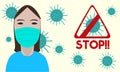 Coronavirus stop and prevention poster