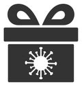 Coronavirus Surprize Box Vector Flat Icon