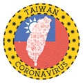 Coronavirus in Taiwan sign.