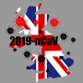 Coronavirus in United Kingdom Royalty Free Stock Photo