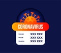 Coronavirus Updates Infected Stats Template Vector. Banner template for world recovery rates and deaths report. Daily COVID-19