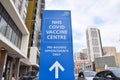 Coronavirus Vaccination Centre in Wembley, London, UK