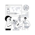 Coronavirus vaccine abstract concept vector illustration. Royalty Free Stock Photo