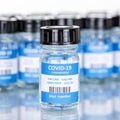 Coronavirus Vaccine bottle Corona Virus COVID-19 Covid vaccines square Royalty Free Stock Photo