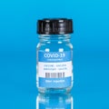 Coronavirus Vaccine bottle Corona Virus COVID-19 Covid vaccines square Royalty Free Stock Photo