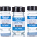 Coronavirus Vaccine bottle Corona Virus COVID-19 Covid vaccines square Royalty Free Stock Photo