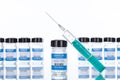 Coronavirus Vaccine bottle Corona Virus syringe COVID-19 Covid vaccines