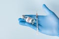 Coronavirus vaccine concept and background Royalty Free Stock Photo