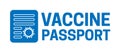 Coronavirus Vaccine Passport Icon Isolated