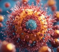 Coronavirus Variation Covid-19. Generative Ai. Ai Royalty Free Stock Photo