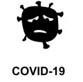 Coronavirus, vector humor virus icon 3.cdr Royalty Free Stock Photo