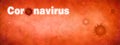 Coronavirus. Virus contamination. Pandemic epidemic infection. Microbiology And Virology Concept. Vaccination. Antivirus.Web banne