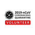 Coronavirus virus Covid-19 Cell Icon 2019-nCoV Novel China Coronavirus Virus. Quarantine No Infection and Stop Coronavirus Concept