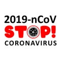 Coronavirus virus Covid-19 Cell Icon 2019-nCoV Novel China Coronavirus Virus. Quarantine No Infection and Stop Coronavirus Concept