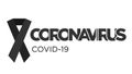 Coronavirus 2019 virus covid 19 vector illustration. Infection logo. Corona flu lettering text. Symbol world epidemic protection Royalty Free Stock Photo