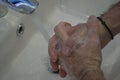 hand washing several times a day keep the virus away covid 19 year 2020