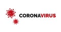 Coronavirus on White Background. Novel Coronavirusn Covid 19 NCoV - Vector