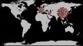 Coronavirus Word Map, sars
